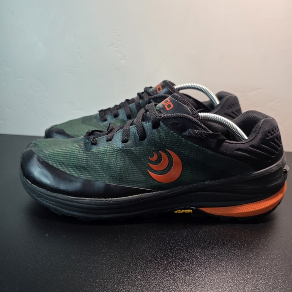 Topo Men's Ultraventure Pro Green / Orange Shoes, Size 11 - Picture 1 of 8